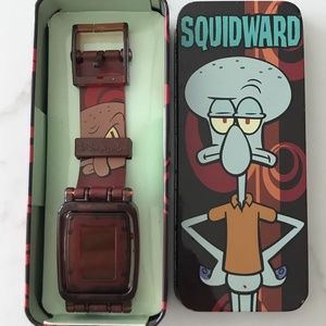 Squidward Sponge Bob Square Pants Watch with Case & Instructions